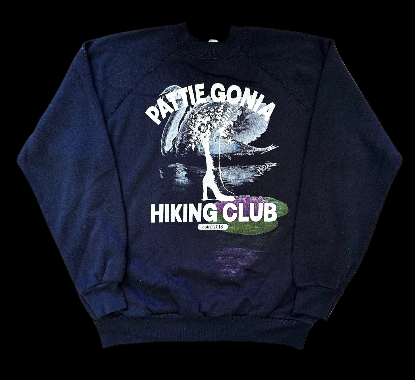 Pattie Gonia Hiking Club Crewneck - Cream Print