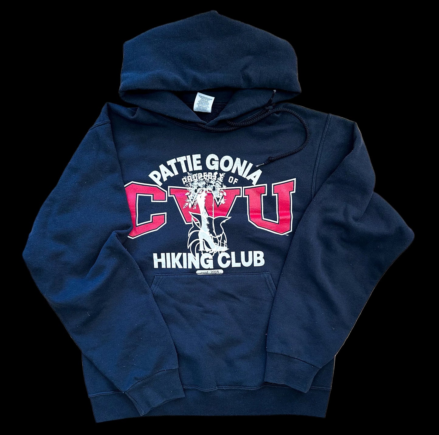 Pattie Gonia Hiking Club Hoodie - Cream Print