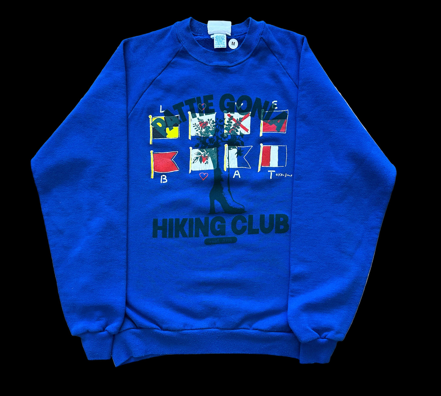 Pattie Gonia Hiking Club Crewneck - Green Print
