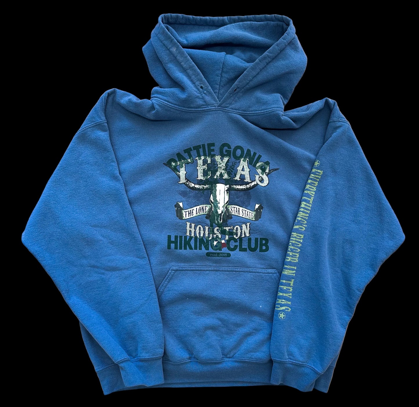 Pattie Gonia Hiking Club Hoodie - Green Print