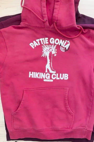 Pattie Gonia Hiking Club Hoodie - Cream Print