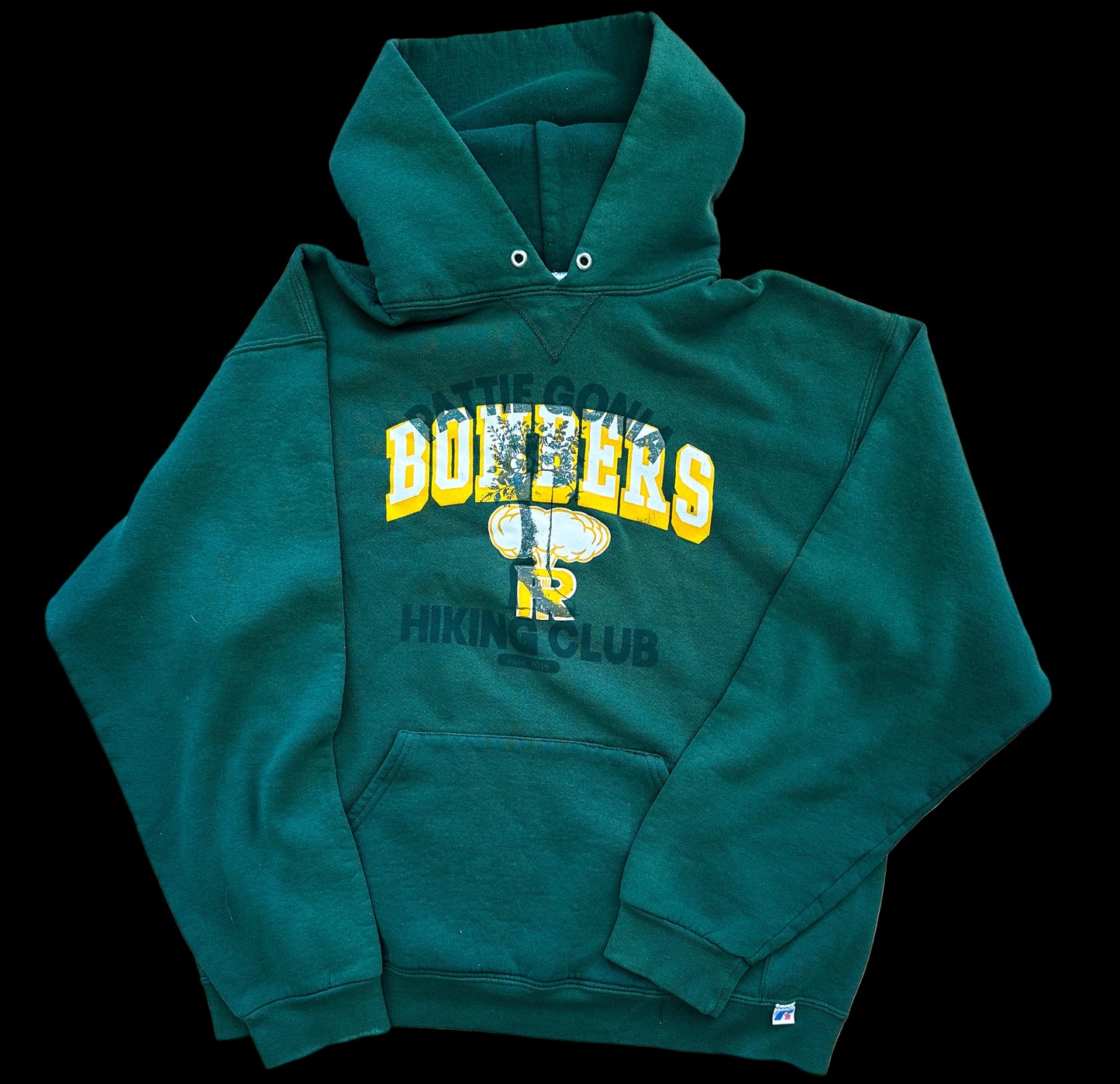 Pattie Gonia Hiking Club Hoodie - Green Print