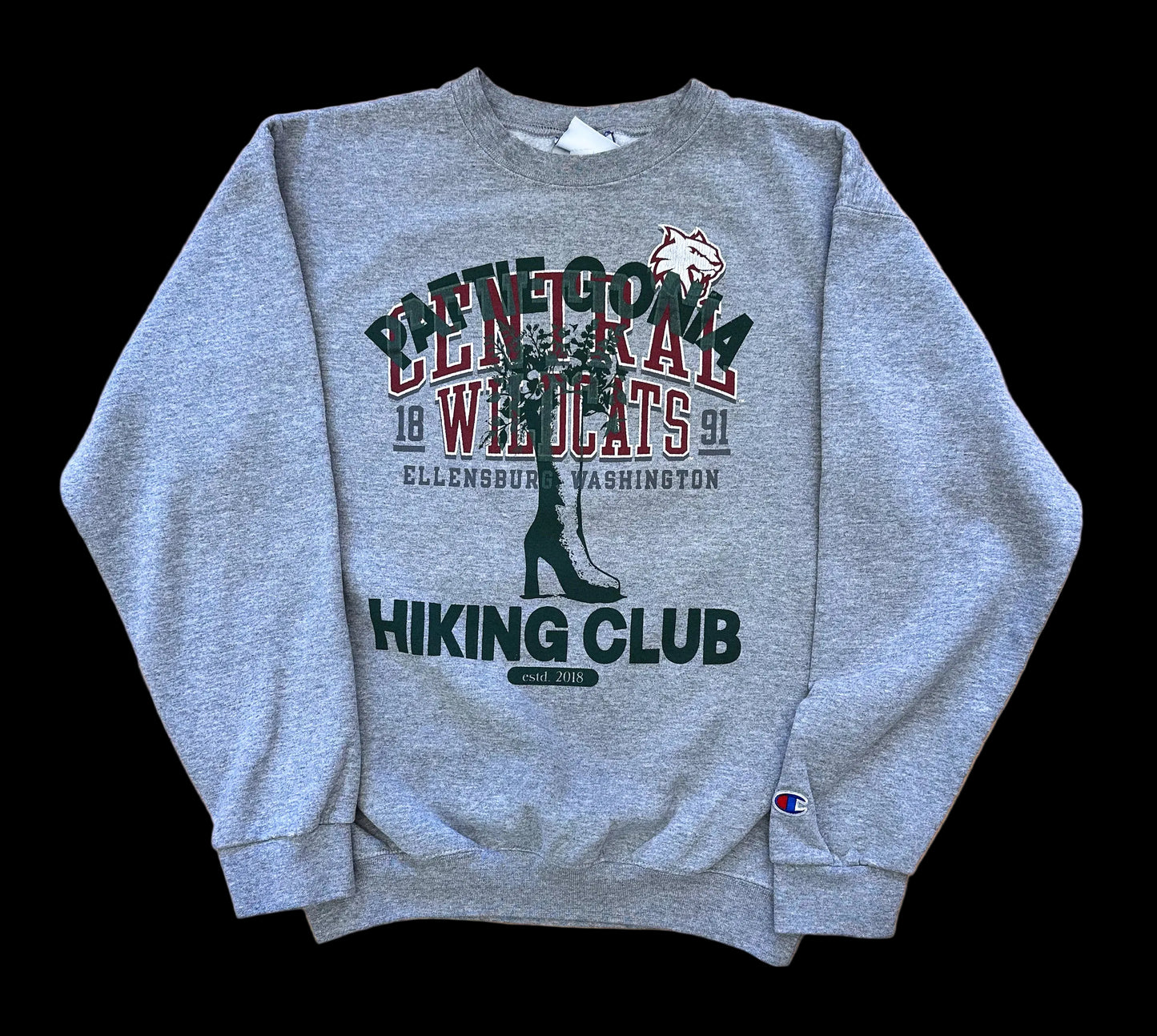 Pattie Gonia Hiking Club Crewneck - Green Print