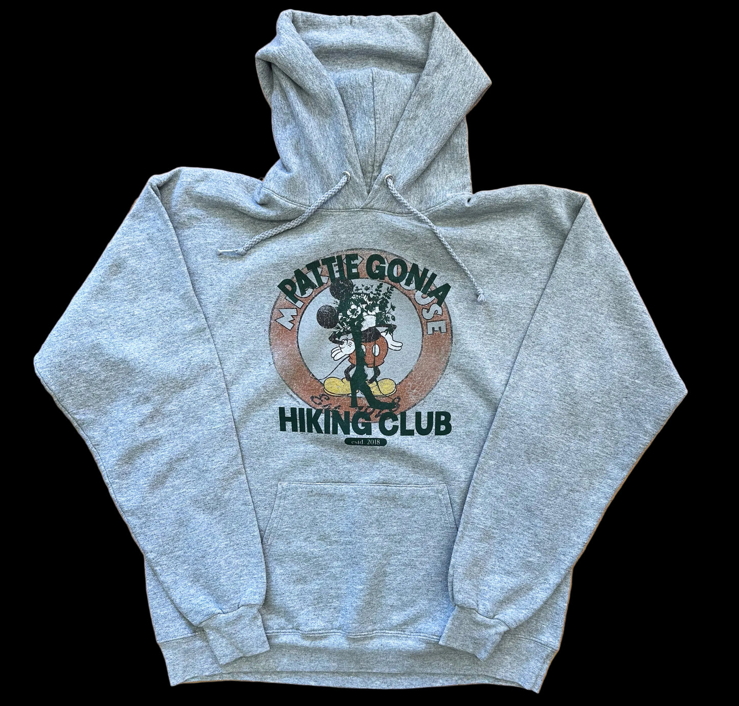 Pattie Gonia Hiking Club Hoodie - Green Print