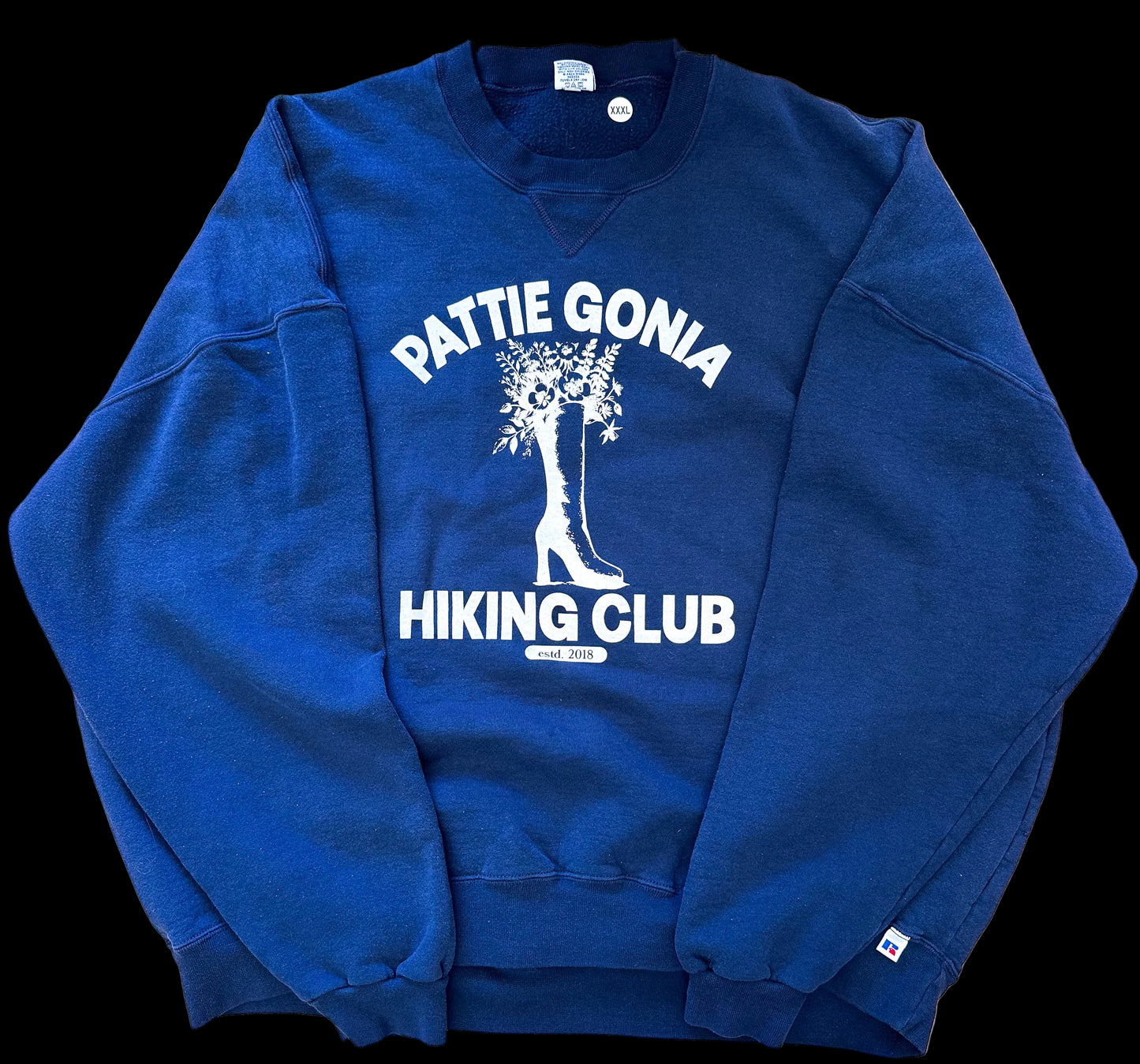 Pattie Gonia Hiking Club Crewneck - Cream Print