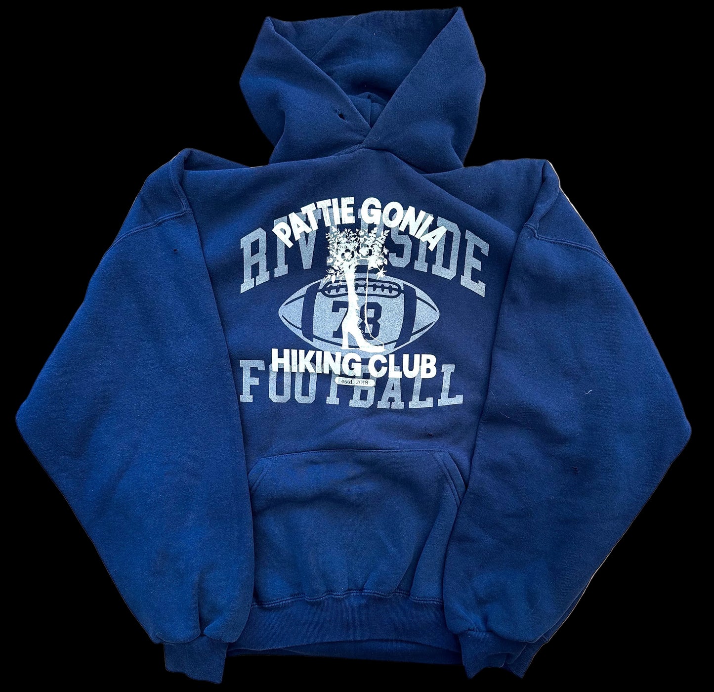 Pattie Gonia Hiking Club Hoodie - Cream Print