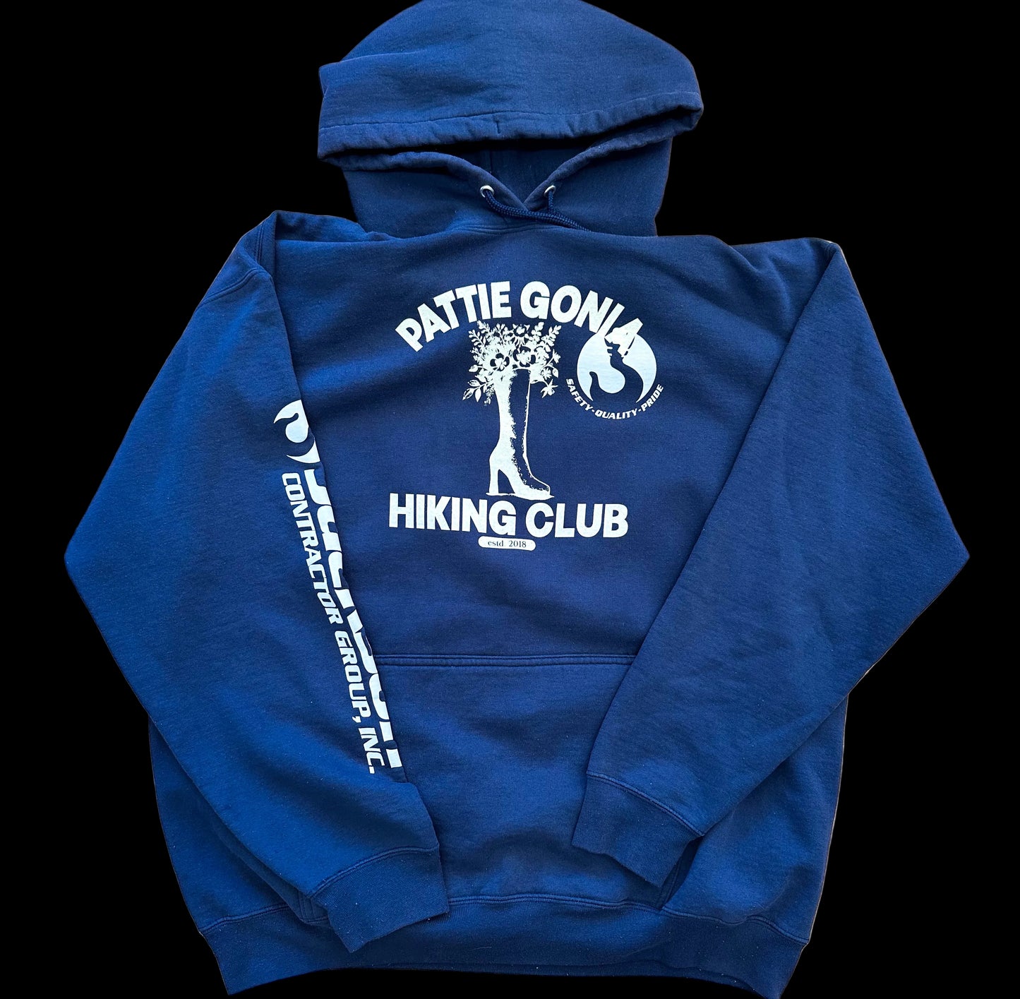 Pattie Gonia Hiking Club Hoodie - Cream Print
