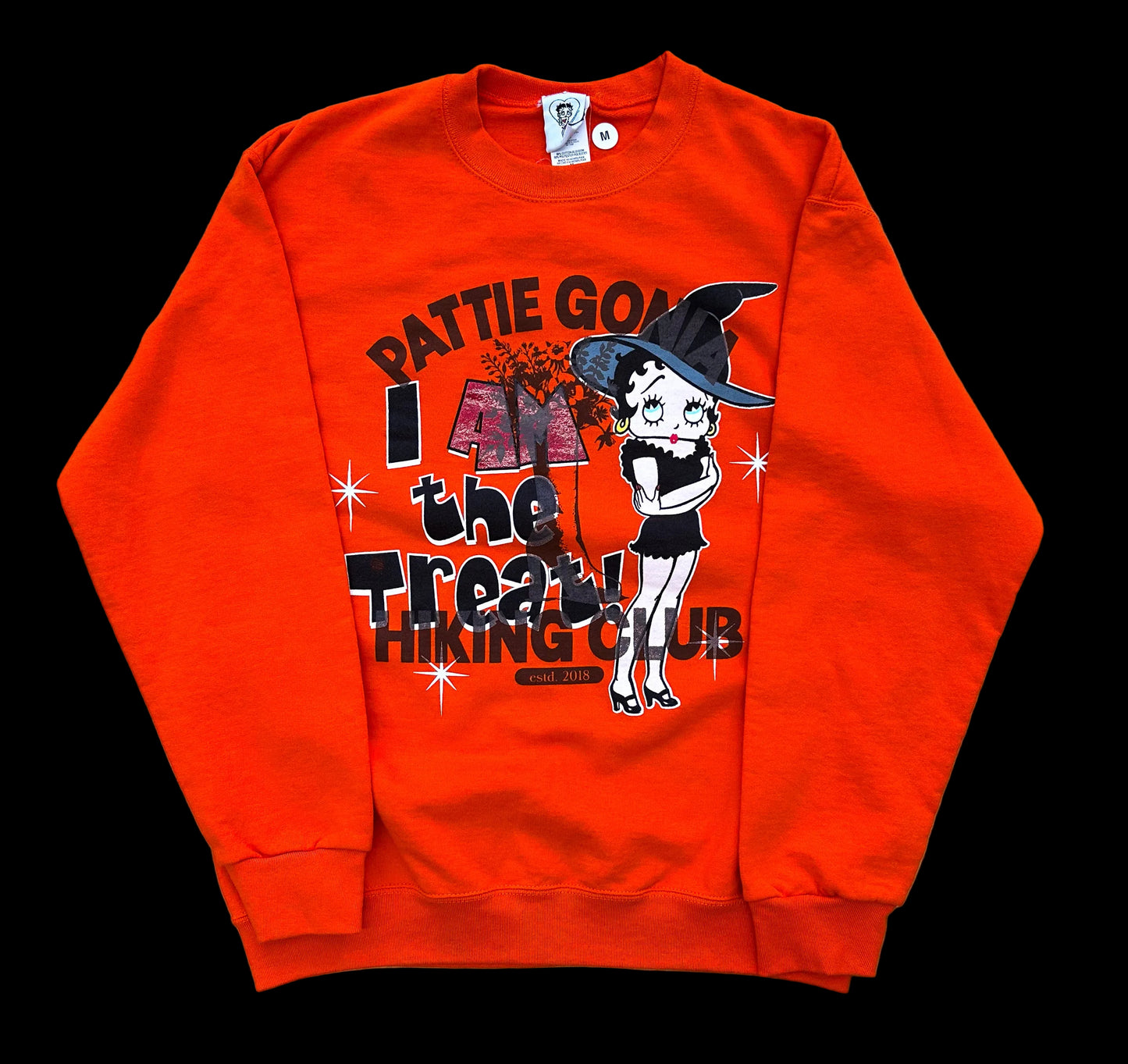 Pattie Gonia Hiking Club Crewneck - Brown Print