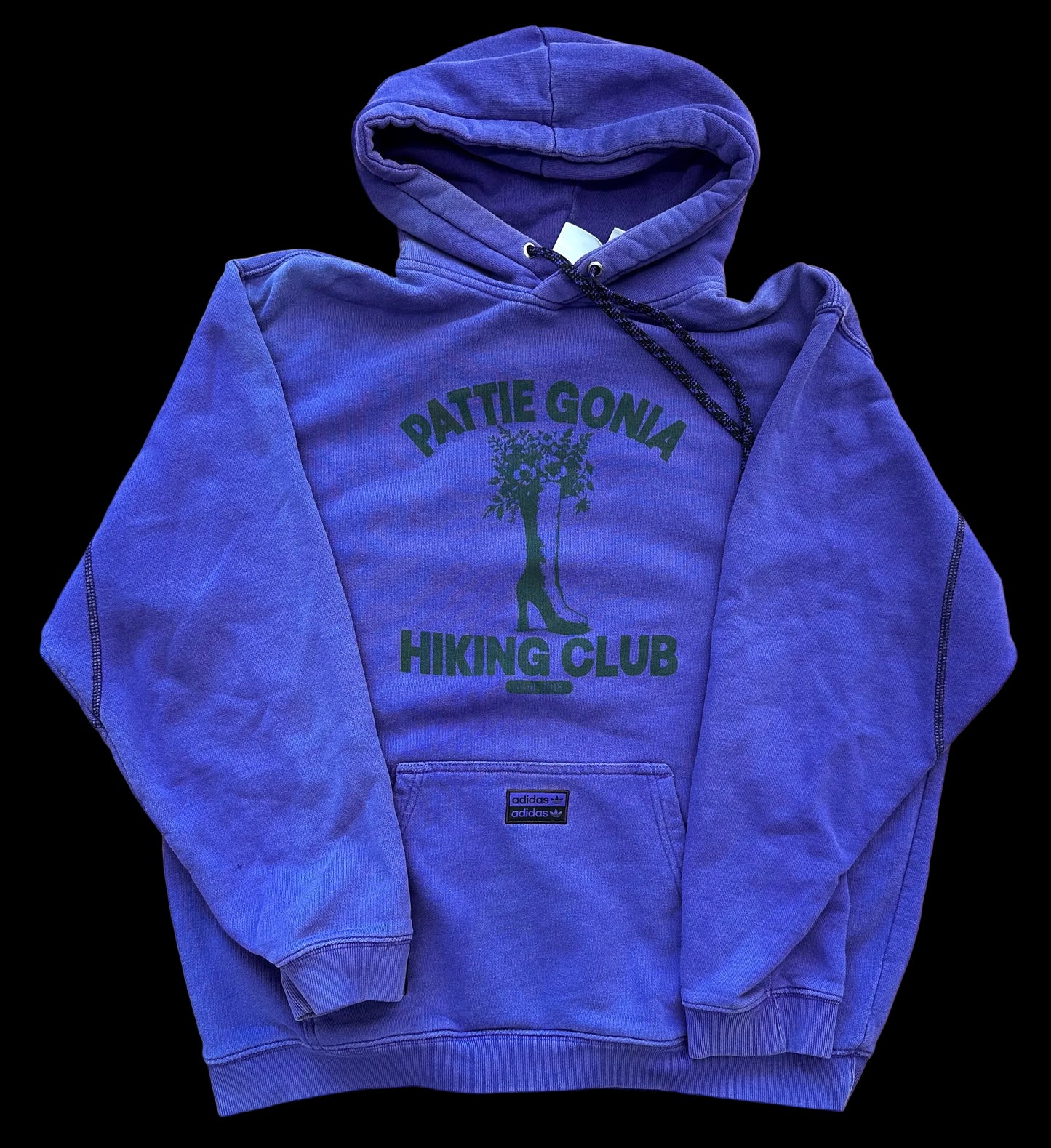 Pattie Gonia Hiking Club Hoodie - Green Print