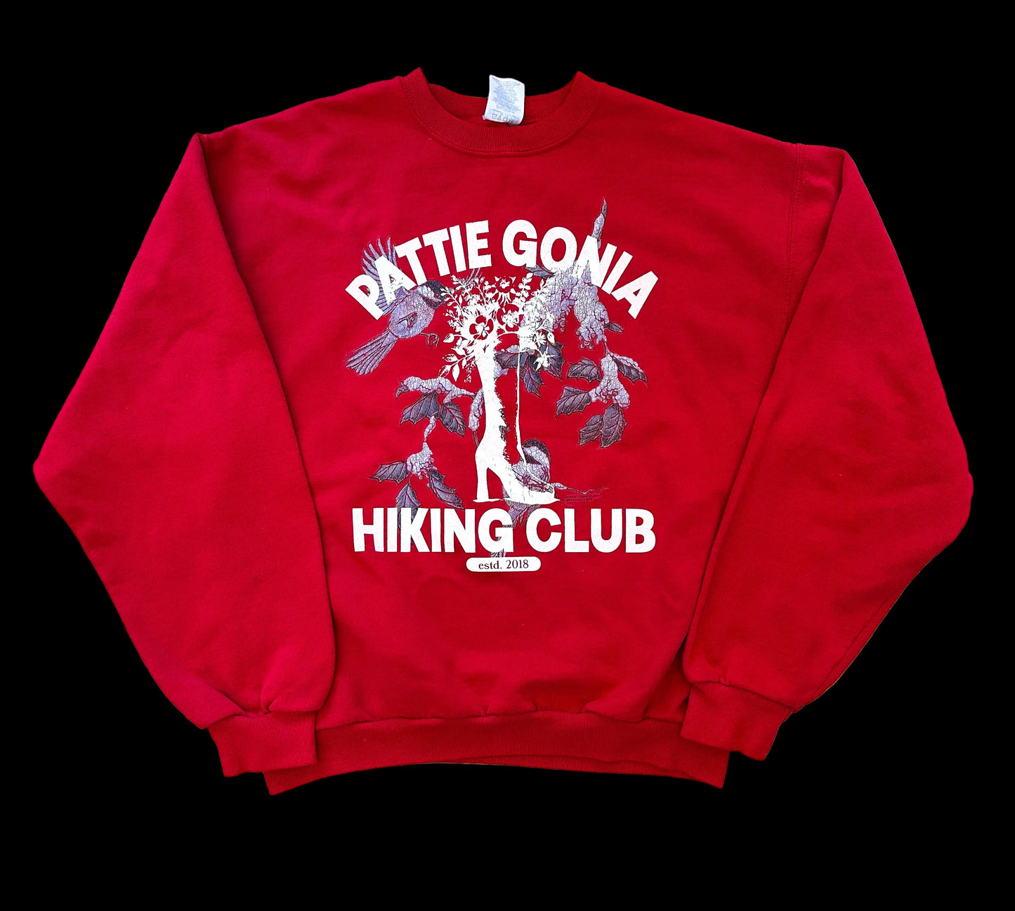 Pattie Gonia Hiking Club Crewneck - Cream Print