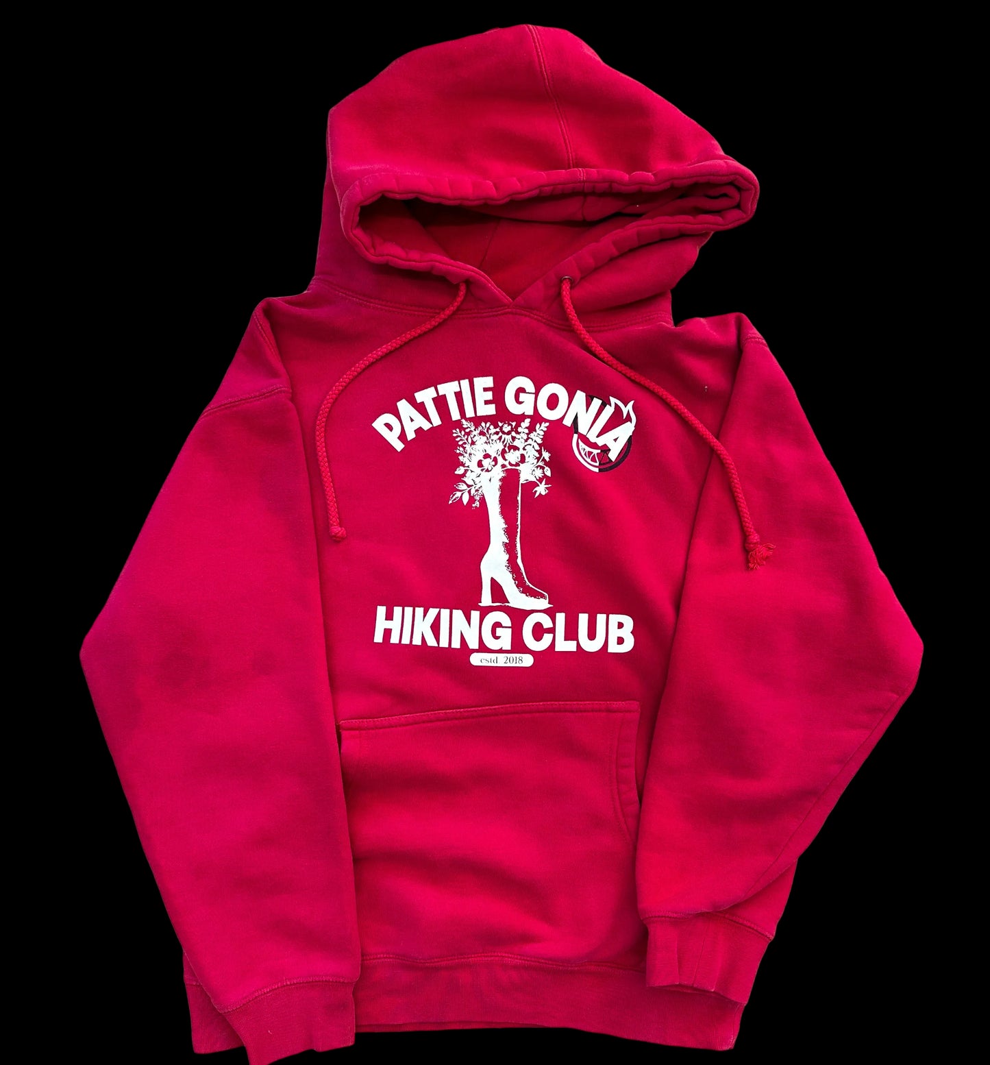 Pattie Gonia Hiking Club Hoodie - Cream Print