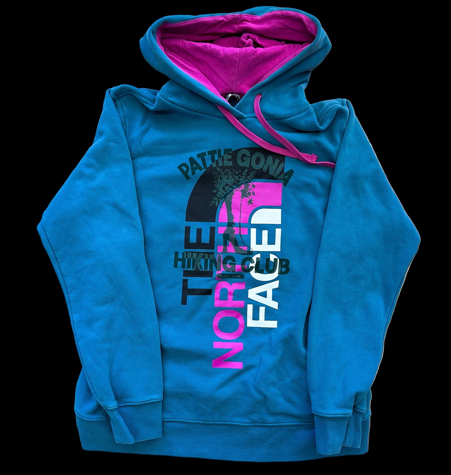 Pattie Gonia Hiking Club Hoodie - Green Print