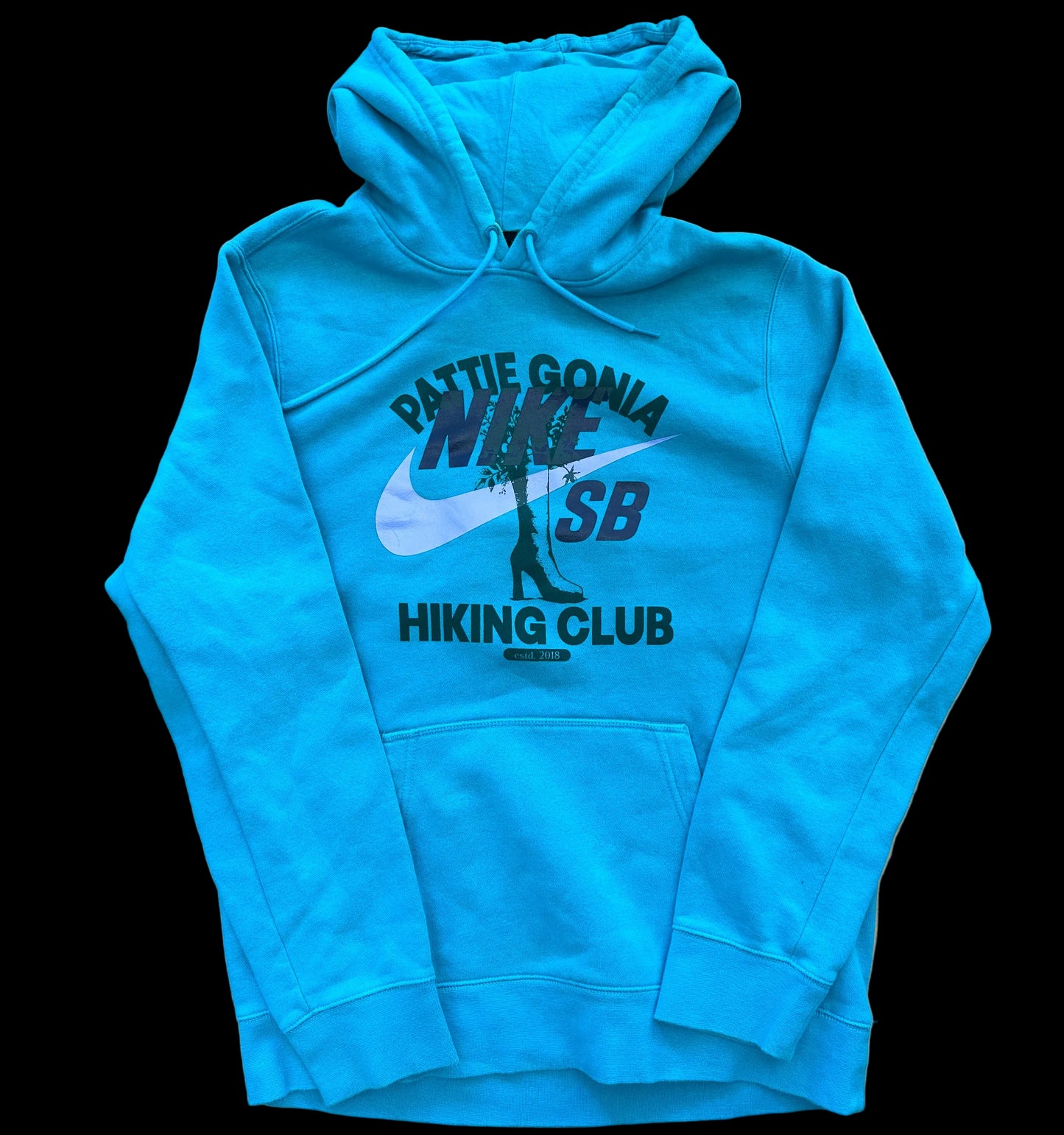 Pattie Gonia Hiking Club Hoodie - Green Print