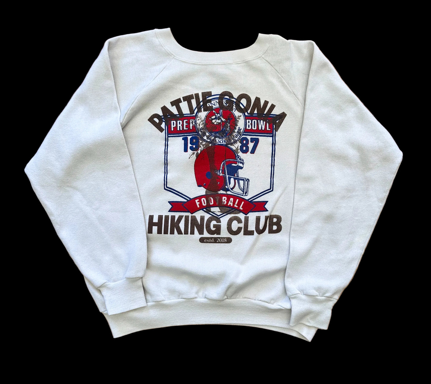 Pattie Gonia Hiking Club Crewneck - Brown Print